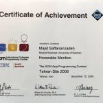 Participating in three rounds of the ACM programming contests